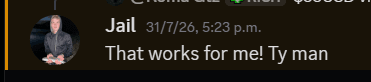 Comment from Jail