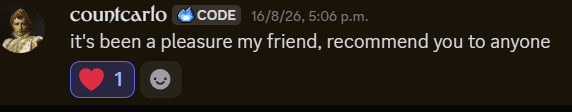 Comment from Countcarlo